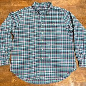 Polo Ralph Lauren Mens X-Large Plaid Button Up Classic Shirt